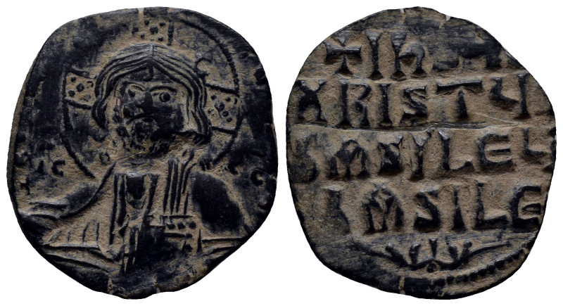 Anonymous Folles. temp. Basil II & Constantine VIII, circa 976-1025. Æ Follis (2...