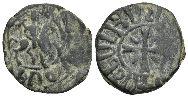 Crusaders Cilician Armenia, Hetoum I (1226-1270). Æ Kardez (23mm, 3.97 g). King ...