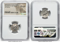 MACEDONIAN KINGDOM. Alexander III the Great (336-323 BC). AR drachm (18mm, 7h). NGC Choice XF. Early posthumous issue of Magnesia ad Maeandrum, ca. 32...