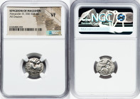 MACEDONIAN KINGDOM. Alexander III the Great (336-323 BC). AR drachm (16mm, 12h). NGC VF. Lifetime issue of Miletus, ca. 325-323 BC. Head of Heracles r...