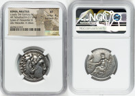 IONIA. Miletus. Ca. early 3rd century BC. AR tetradrachm (27mm, 17.24 gm, 1h). NGC XF 4/5 - 4/5. Posthumous issue in the name and types of Alexander I...