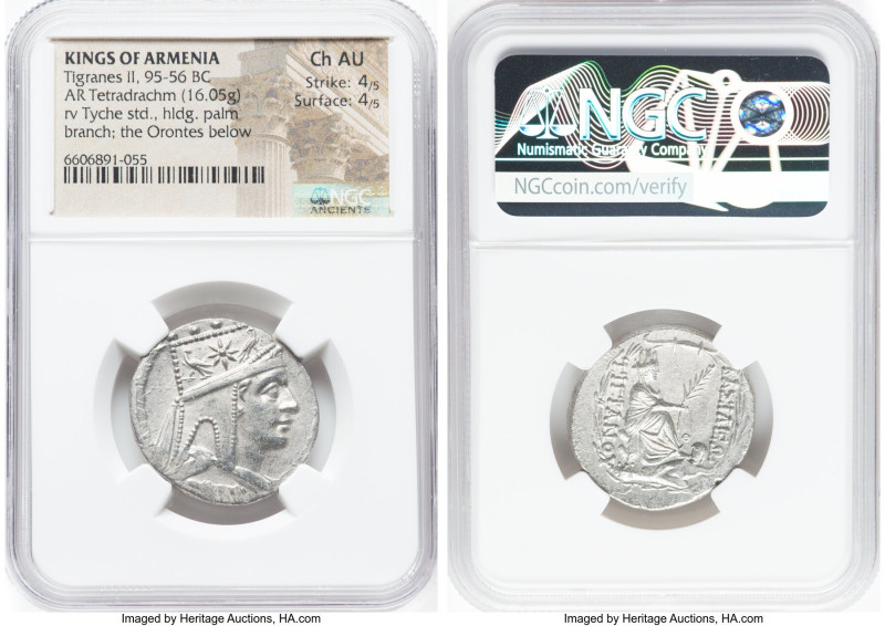 ARMENIAN KINGDOM. Tigranes II the Great (95-56 BC). AR tetradrachm (26mm, 16.05 ...