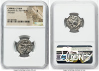CYPRUS. Citium. Baalmelek II (ca. 425-400 BC). AR stater (21mm, 8h). NGC Fine. Heracles in fighting stance right, nude but for lion skin across back a...