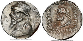 ELYMAIS KINGDOM. Kamnaskires V (ca. 54-32 BC). AR tetradrachm (24mm, 1h). NGC XF. Seleucia ad Hedyphon, dated Seleucid Era Year 272 (41/0 BC). Diademe...