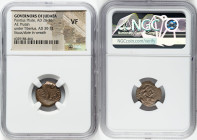 JUDAEA. Roman Procurators. Pontius Pilate (AD 26-36). AE prutah (16mm, 11h). NGC VF. Jerusalem, dated Regnal Year 17 of Tiberius (AD 30). TIBEPIOY KAI...