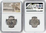 SYRIA. Antioch. Nero (AD 54-68). AR tetradrachm (25mm, 12h). NGC Choice Fine, flan flaws. Dated Regnal Year 8 and Caesarean Era Year 110 (AD 61/2). NE...