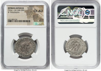 SYRIA. Antioch. Philip I (AD 244-249). BI tetradrachm (27mm, 1h). NGC Choice AU. 1st officina, AD 249. AYTOK K M IOYΛI ΦIΛIΠΠOC CЄB, laureate, draped ...