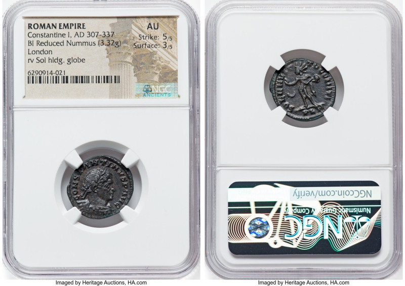 Constantine I the Great (AD 307-337). BI follis or reduced nummus (20mm, 3.32 gm...