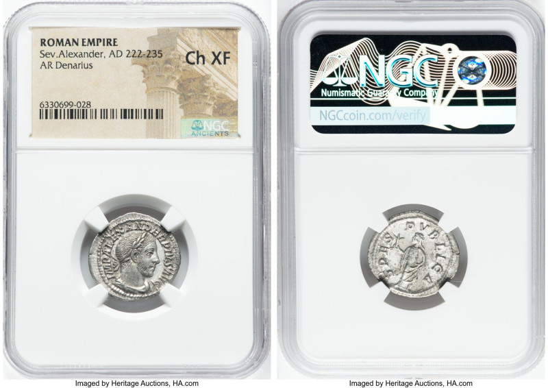 ANCIENT LOTS. Roman Imperial. Lot of five (5) AR denarii. NGC VF-Choice XF, flan...