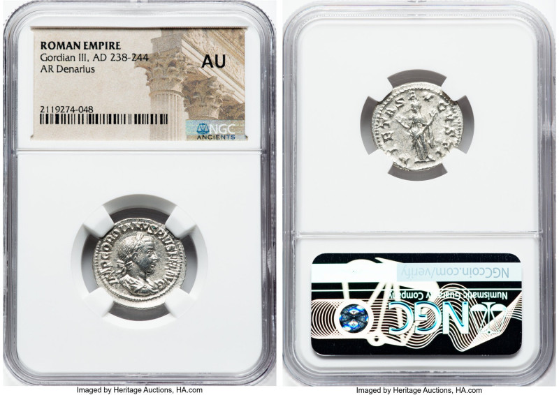 ANCIENT LOTS. Roman Imperial. Lot of five (5) AR denarii. NGC XF-AU. Includes: F...