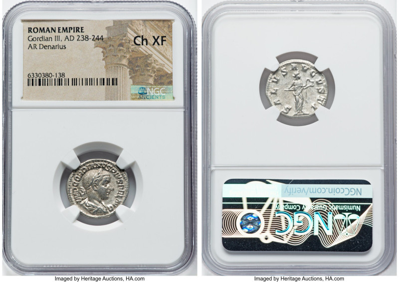 ANCIENT LOTS. Roman Imperial. Lot of five (5) AR denarii. NGC VF-Choice XF. Incl...