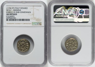 Sicily. Enrico VI & Constance Denaro ND (1194-1197) AU Details (Cleaned) NGC, Messina mint, MIR-55, Spahr-28. HID09801242017 © 2022 Heritage Auctions ...