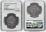 Spanish Colony. Alfonso XIII Peso 1895 PG-V AU Details (Cleaned) NGC, Madrid mint, KM24. HID09801242017 © 2022 Heritage Auctions | All Rights Reserved...