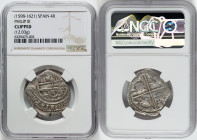 Philip III Cob 4 Reales ND (1598-1621) Clipped NGC, Seville mint, KM36.2. 12.03gm. HID09801242017 © 2022 Heritage Auctions | All Rights Reserved