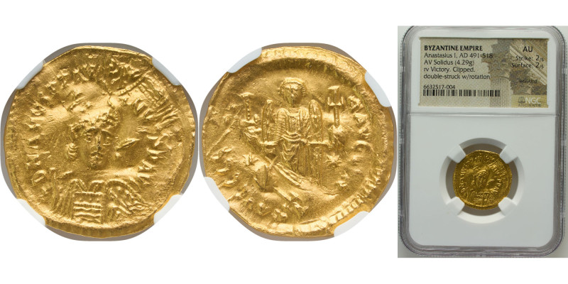 Byzantine states Byzantine Empire AD 491-518 Solidus - Anastasius I Dicorus (VIC...