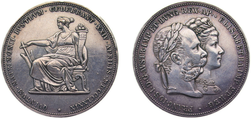 Austria Austrian Empire Austro-Hungarian Empire 1879 2 Gulden - Franz Joseph I (...