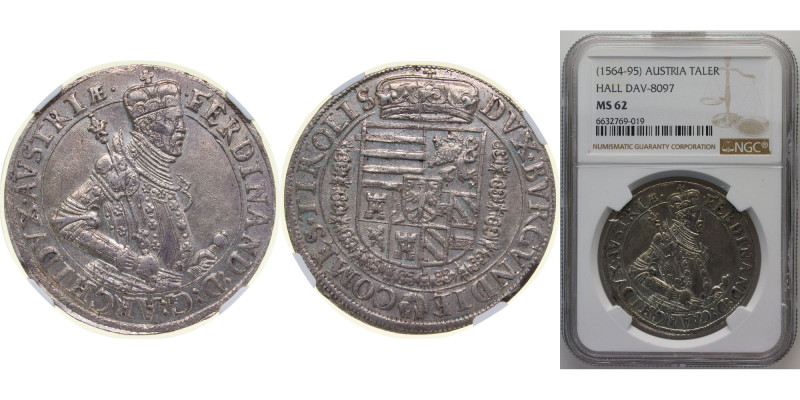 Austria County of Tyrol Holy Roman Empire ND (1577-1595) 1 Thaler - Ferdinand II...