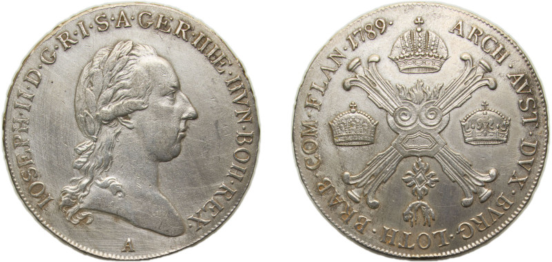 Belgium Austrian Netherlands Possession 1789 A ½ Kronenthaler - Joseph II (Type ...