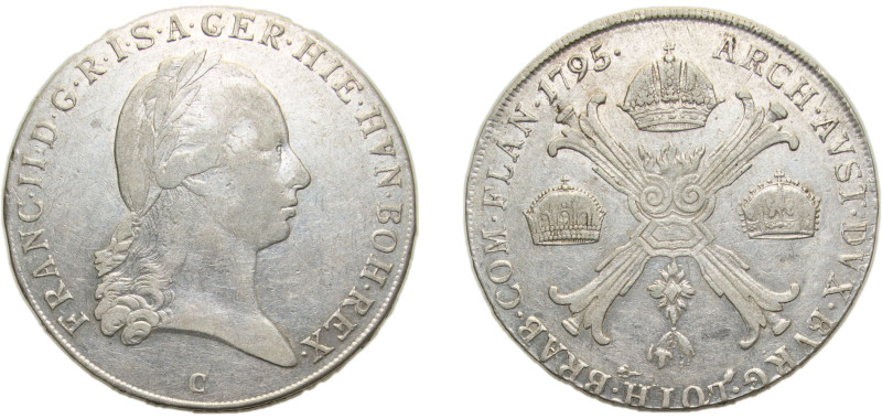 Belgium Austrian Netherlands Possession 1795 C 1 Kronenthaler - Franz II (Type I...