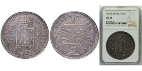 Brazil Portuguese colony 1810 R 960 Réis - João Prince Regent Silver (.896) Rio de Janeiro Mint 26.89g NGC AU 55 KM307
