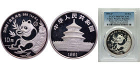 China People's Republic of China 1991 10 Yuan (Panda) Silver (.999) (20000) 31.1g PCGS PR 67 KM386 Y308