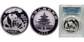 China People's Republic of China 1993 10 Yuan (Panda) Silver (.999) 31.1g PCGS PR 69 KM478 Y360