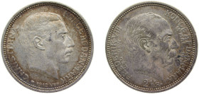 Denmark Kingdom 1912 VBP; AH 2 Kroner - Christian X (Death of Frederik VIII) Silver (.800) (101917) 15g AU KM811