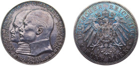 Germany Grand duchy of Hessen-Darmstadt Second Empire 1904 5 Mark - Ernst Ludwig Silver (.900) (40000) 27.777g UNC KM373 J75