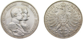 Germany Grand duchy of Saxe-Weimar-Eisenach Second Empire 1915 A 3 Mark - Wilhelm Ernst (100th Anniversary of the Grand Duchy of Saxe-Weimar-Eisenach)...