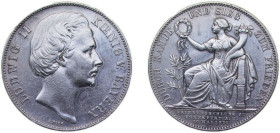 Germany Kingdom of Bavaria German states 1871 1 Vereinsthaler - Ludwig II ("Siegestaler" - Victory over France) Silver (.900) Munich Mint (149584) 18....