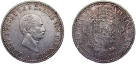 Germany Kingdom of Hannover German states 1838 A 1 Thaler - Ernst August Silver (.993) 16.82g VF KM181 AKS99 Dav ECT666