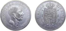 Germany Kingdom of Hannover German states 1842 A 1 Thaler - Ernst August Silver (.750) (620000) 22.1g AU KM197