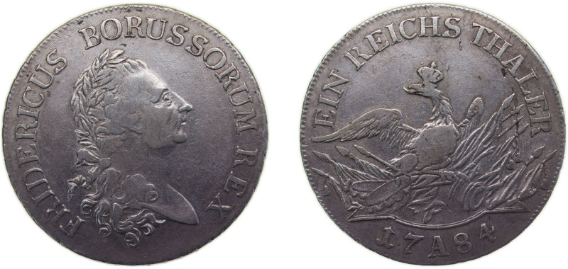 Germany Kingdom of Prussia Holy Roman Empire 1784 A 1 Reichsthaler - Friedrich I...