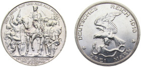 Germany Kingdom of Prussia Second Empire 1913 3 Mark - Wilhelm II (Declaration of war of Prussia against Napoleon) Silver (.900) Berlin Mint (2000000)...