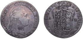 Italy Kingdom of Naples Italian states 1796 P//M, A-P 120 Grana - Ferdinando IV Silver (.833) 27.2g VF KM215 Dav ECT1409 MIR373