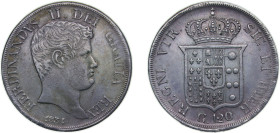 Italy Kingdom of the Two Sicilies Italian states 1834 120 Grana - Ferdinando II Silver (.833) 27.53g XF KM309