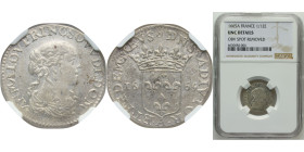 Italy Marquisate of Fosdinovo Italian states 1665 1 Luigino - Maria Maddalena NGC error Silver 1.61g NGC UNC