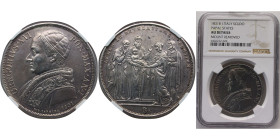 Italy Papal States Italian states 1831 B I 1 Scudo - Gregorio XVI (LVMEN AD REVELATIONEM GENTIVM - Jesus) Silver (.917) 26.47g NGC AU KM1315 Dav ECT19...