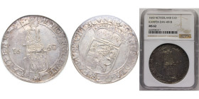 Netherlands Dutch Republic City of Kampen 1660 Silver ducat (date obverse) Silver (.873) Kampen Mint 28.25g NGC MS 62 KM55.1 Delmonte S992