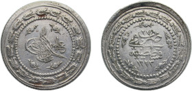 Ottoman Empire AH 1249//27 (1834) ١٢٢٣ Altilik - Mahmud II Billon (.435 silver) Konstantiniyye Mint 12.4g XF KM603