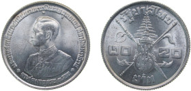 Thailand Kingdom ND (1963) 20 Baht - Rama IX (Birthday) Silver (.750) (1000000) 20g BU Y86