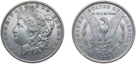 United States Federal republic 1884 O 1 Dollar "Morgan Dollar" Silver (.900) (.100 copper) New Orleans Mint (9730000) 26.73g AU KM110