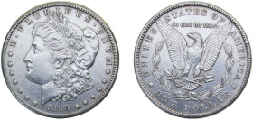 United States Federal republic 1890 CC 1 Dollar "Morgan Dollar" Silver (.900) (.100 copper) Carson City Mint (2309041) 26.73g AU KM110