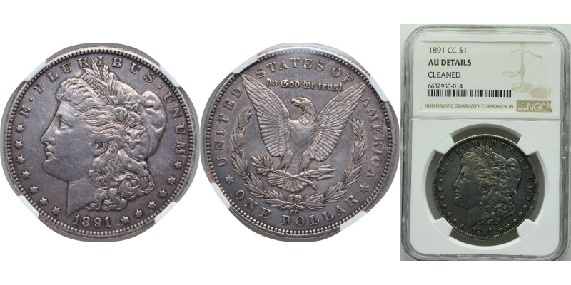 United States Federal republic 1891 CC 1 Dollar "Morgan Dollar" Silver (.900) (....