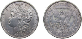 United States Federal republic 1894 1 Dollar "Morgan Dollar" Mount Removed Around the Eagle, Repaired Silver (.900) (.100 copper) Philadelphia Mint (1...