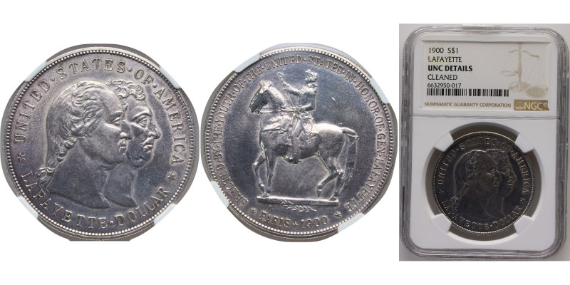 United States Federal republic 1900 1 Dollar (Lafayette) Silver (.900) Philadelp...