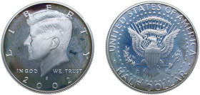 United States Federal republic 2002 S ½ Dollar "Kennedy Half Dollar" (Silver Proof Issue) Silver (.900) San Francisco Mint (888816) 12.5g PF KMA202c