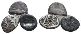 Lot of Greek Hacksilber.circa 211-206 BC. ARReference:Condition: Very Fine

Weight: 13 gr
Diameter: lot