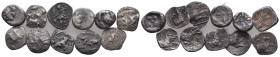 Lot of Greek Silver Obol. AR . Circa 4th – 1st C. BC.Reference:Condition: Very Fine

Weight: 7,2
Diameter: lot