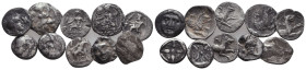 Lot of Greek Silver Obol. AR . Circa 4th – 1st C. BC.Reference:Condition: Very Fine

Weight: 6,1
Diameter: lot